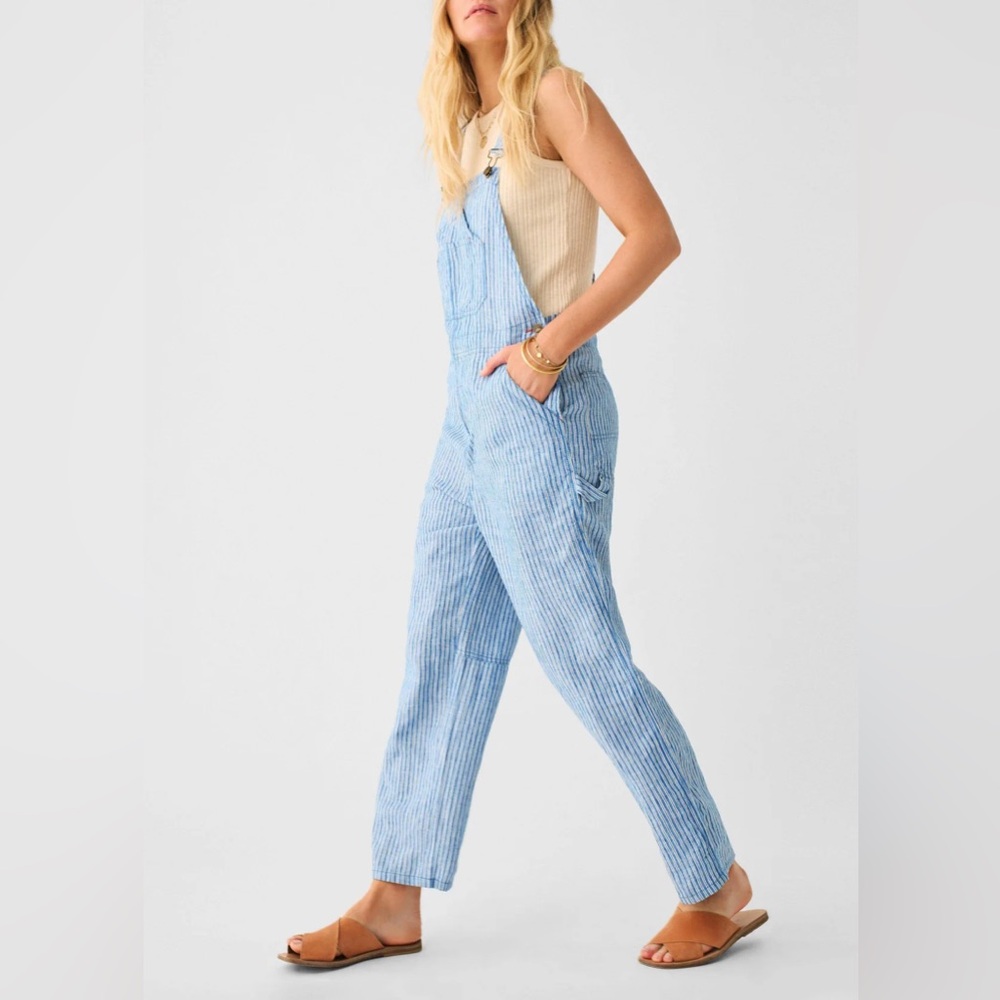 Faherty Linen Mechanic Overall